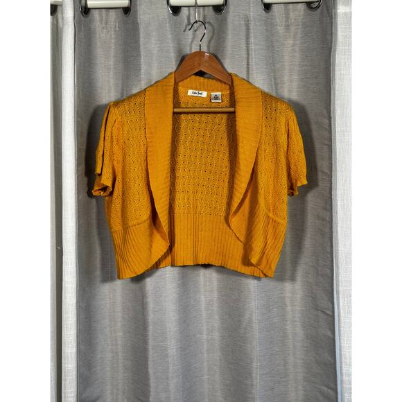 Y2K Extra Touch Crochet Shrug Size 2X Twee Boho Cottage - Picture 1 of 5